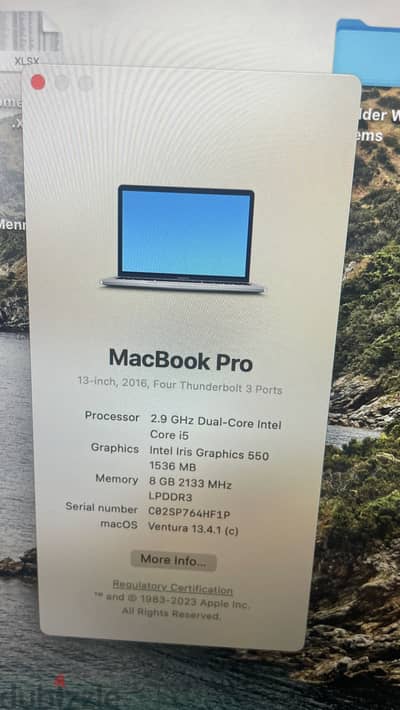 MacBook Pro 2016 13 inch -Touch bar - ماك بوك برو ٢٠١٦ تاتش بار