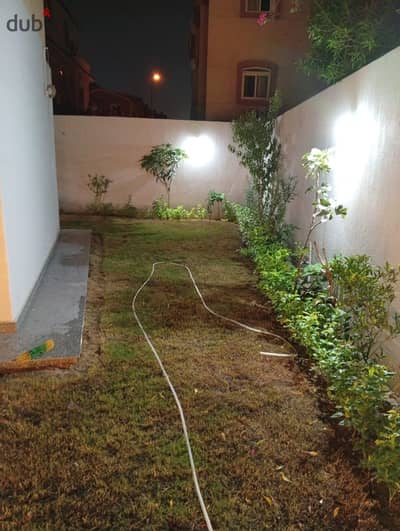 Ground floor apartment with a private garden for rent in Sheikh Zayed's Seventh District