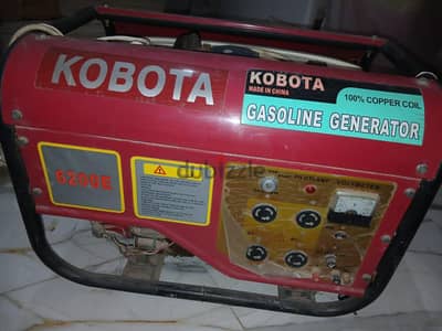 مولد كهرباء بنزين KOBOTA للبيع حالة ممتازه