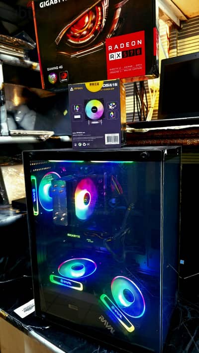 تجميعة كمبيوتر  Gaming PC bundle - Core i3-10100F - Ram 8 - SSD 128 -