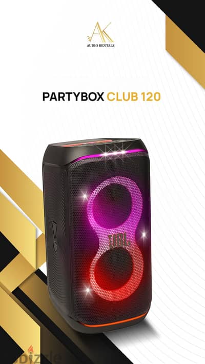 JBL Partybox 120 speaker for RENT
