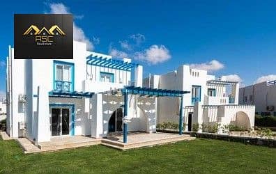 Lowest price ground floor chalet with garden, 3 bedrooms in Mountain View - Immediate delivery - Price 9,700,000 - Super Lux finishing, spacious garde