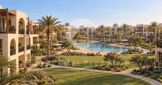 First Row Sandy Beach Lagoon 1 Bedroom Apartment, Fully Finished with Kitchen Cabinets and Heaters,  Flexible Payment Plan