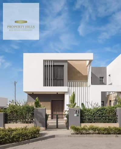 Standalone Villa 4 bedrooms private garden view landscape early delivery Prime location in New Cairo with only 5% down payment