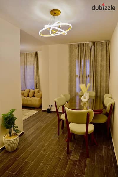 90 sqm furnished apartment for rent in Al Rehab, in a prime location near Services.