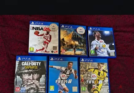 اسطوانات بلايستيشن4 بحاله ممتازه