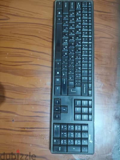 كيبورد Genius SlimStar 8000ME لاسلكي عربي/إنجليزي – بحالة ممتازة