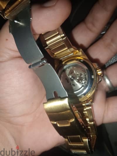 ساعة سيكو 5 سبورتس (Seiko 5 Sports) أوتوماتيك باللون الذهبي الكامل، وت