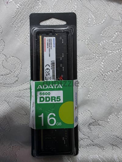 رام بحالة الجديد استخدام 20 يوم بالعلبة 16gb ddr5 5600mhz