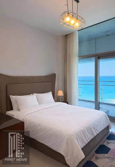 Secure an apartment with a 5% down payment in the Alamein Towers North Coast The unit offers a full sea view comes fully finished