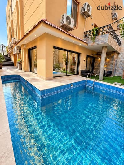 دوبلكس فاخر للبيع في الياسمين | 440م + جاردن 196م + Pool خاص |16.5 مليون
