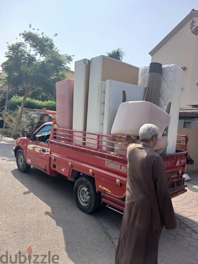 سياره نص نقل شركة نقل العفش والاغراض الخفيفه