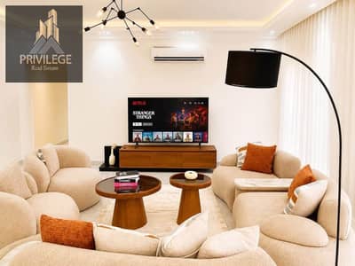 Furnished apartment for rent in East Town Compound, Fifth Settlement, modern furniture