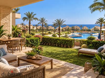 3-Bedroom Chalet with a Private Garden for Sale in Ain Sokhna – Pool View, Fully Finished, and Ready for Viewing