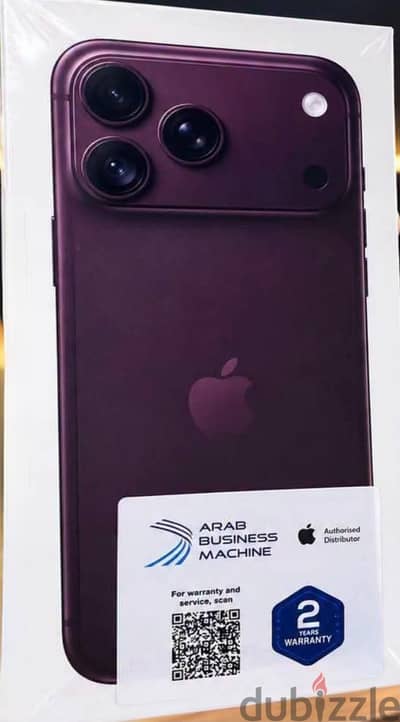 Apple - iPhone 18 Pro Max ضمان وكيل برجاندي