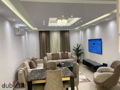 A furnished serviced apartment for rent in Al Rehab City (Greater Cairo, First Settlement, Al Rehab 2). It is close to all amenities and restaurants yet situated in a quiet area with a wonderful view of the gardens.
