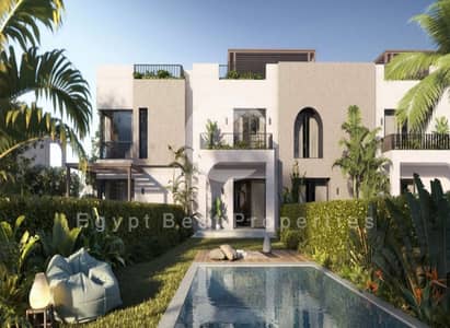 شقة للبيع فى او ويست متشطبة بالكامل و معاها جاردن خاصة بيها و كمان بمقدم 5% على 9 سنين اقساط