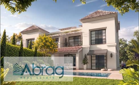 For sale: twin house in the "Ranches" compound by Dorra Developments, located in Sheikh Zayed directly on the Cairo-Alexandria Desert Road—opposite Sp