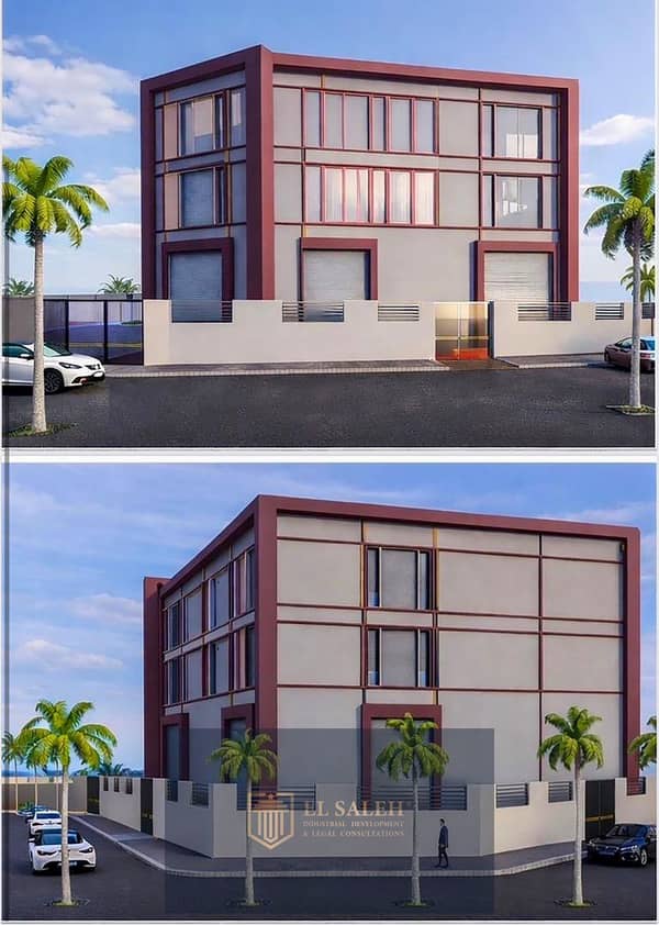 Industrial unit for sale in an industrial complex within 10th of Ramadan City, Zone C3