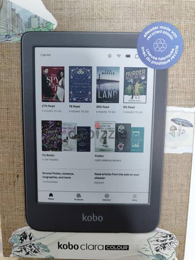 Kobo Clara Colour جديد تماماً لم يُستخدم - وارد السعودية (بالكرتونة)