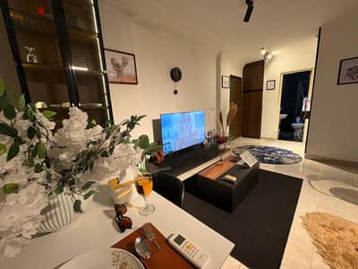 Furnished apartment for rent in Madinaty B6, featuring extra-super-lux finishes and located close to amenities.