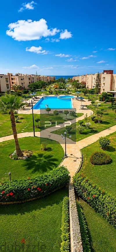 Chalet for sale, resale at the lowest price, ultra-super-lux finishing, fully furnished, open view in Marseilia Beach - North Coast