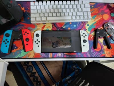 Nintendo switch oled كسر زيرو معدل بكارت ٥١٢