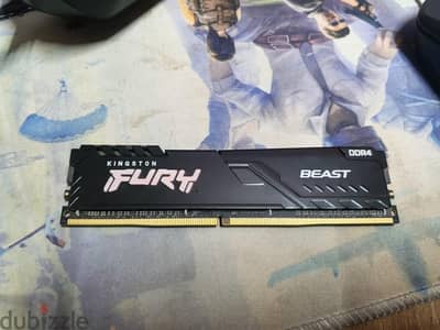 رامة Kingston Fury 16GB بحالة ممتازة