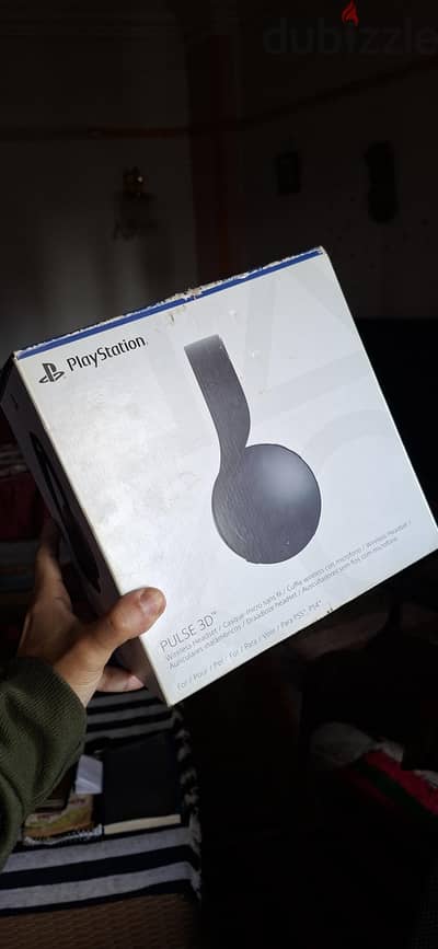 PLAYSTATION Headset Puls 3D بكل حاجاتها