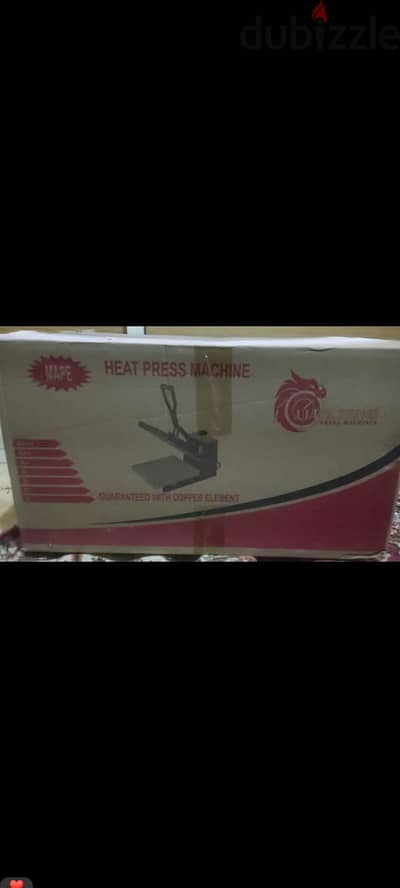 مكبس حراري لطباعة التيشرتات مقاس 38x38 جديد زيرو