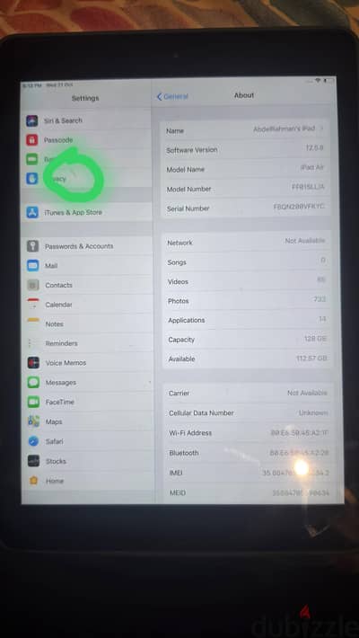 ipad air 1 128 gigs