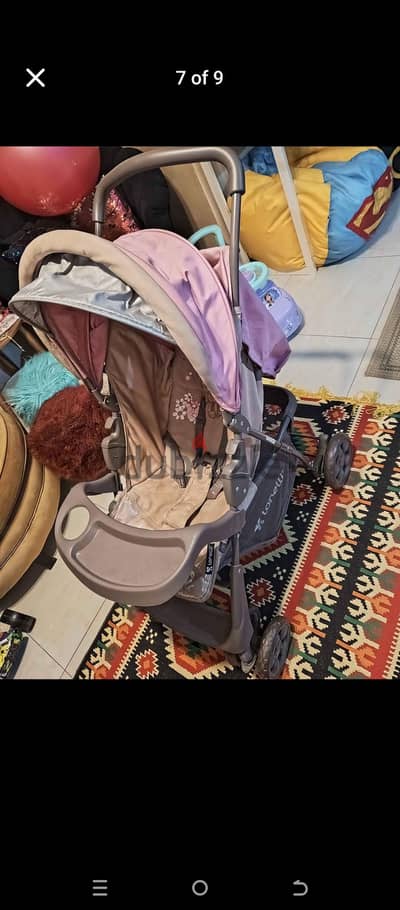 سترولر بحاله ممتازه جدا استعمال شهر نضيف جدا ومعاه شنطه