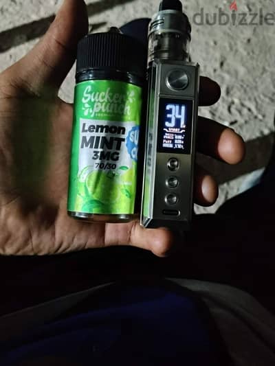 فيب دراج ٤ معاها تانك ريبلد.   vapr drag 4