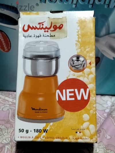 مطحنة بن القهوة و التوابل و الفواكه المجففة ، جديدة بالكرتونة متبرشمة