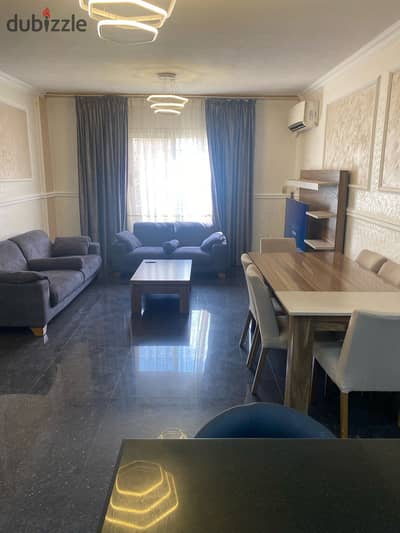 90 sqm furnished apartment for rent in Al Rehab City, near Services
