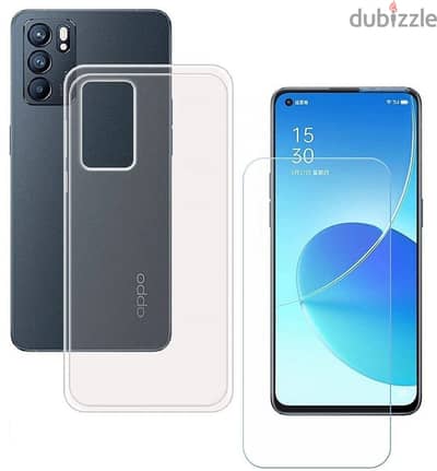 بيع موبايل Oppo Reno 6 4G مغير شاشة بس شغال بدون ي مشاكل