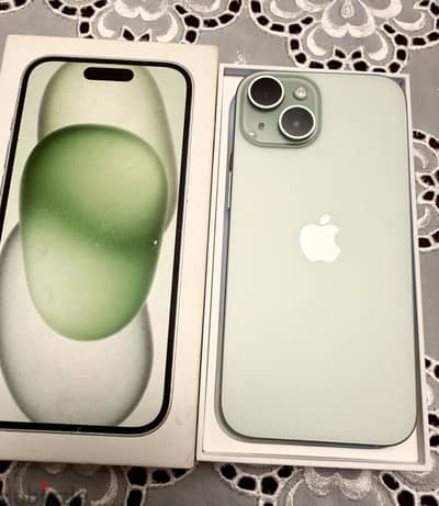 Iphone 15 256GB Green – Excellent Condition – Full Box