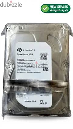 Seagate SkyHawk 3TB جديد متبرشم ضمان ECS
