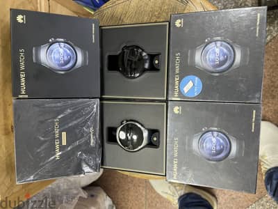 Huawei Watch 5 Sport Black Blue جديد متبرشم