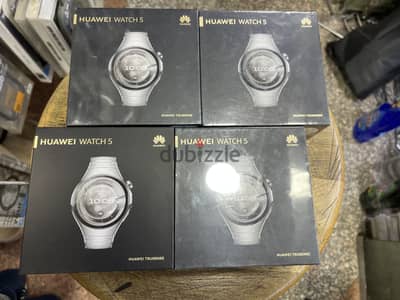 Huawei Watch 5 LTE Titanium  جديدة متبرشمة