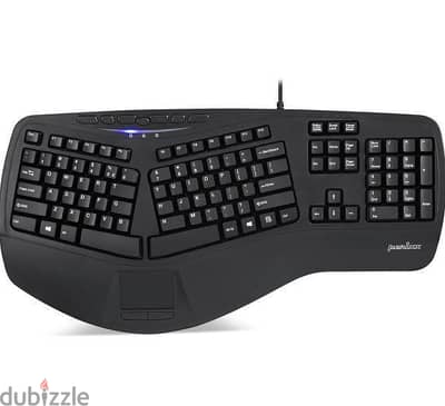 كيبورد split لراحة اليد والمعصم، مع touchpad وعجلة ماوس للتمرير باللمس
