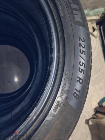 4 فرد كاوتش ميشلان Michelin ألماني 225/55 R18 – نقشة واضحة