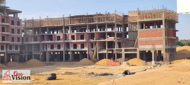For sale inside a compound in Sheikh Zayed 3 rooms on Al Nozha Street remaining installments over 9 years including badia garage