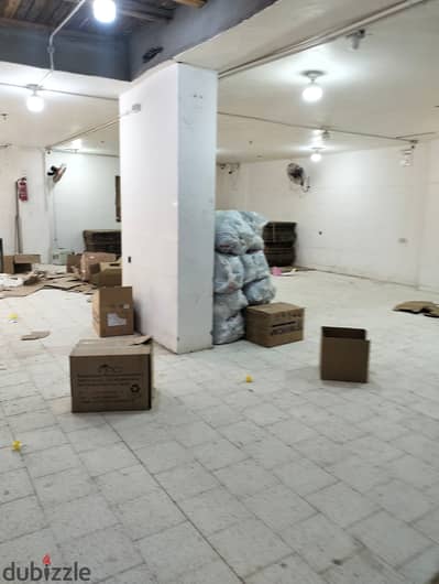Warehouse for rent 1200m Zahra Al-Maadi ground level on street suitable for all purposes