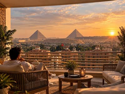 Studio for Sale with Pyramids & Grand Egyptian Museum Views – Investment Potential of Up to USD 150 per Day