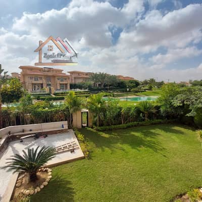 Villa for rent in Madinaty, Model G with kitchen and air conditioning, lake view