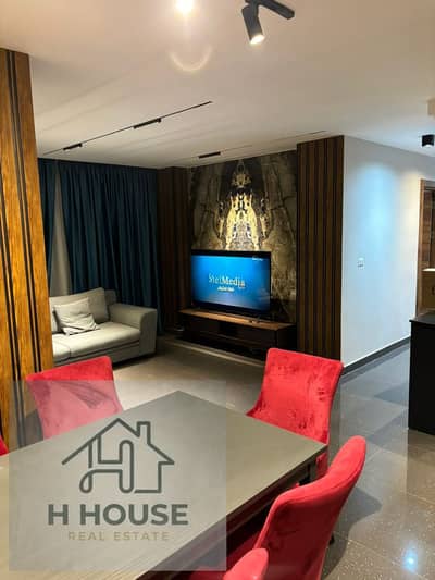 Furnished apartment for rent in Al Rehab, located opposite the amenities area. This is a first-time occupancy (never lived in before) property featuri