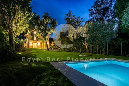 LOWEST PRICE 5BD Villa with Pool Fully Furnished For Rent in Bellagio Compound Fifth Settlement New Cairo