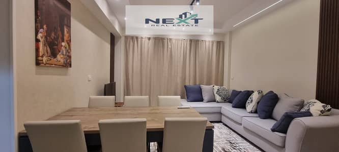 For rent: A furnished 84-square-meter apartment in Privado—one of the best and most upscale phases of Madinaty. Located on the second floor, this unit