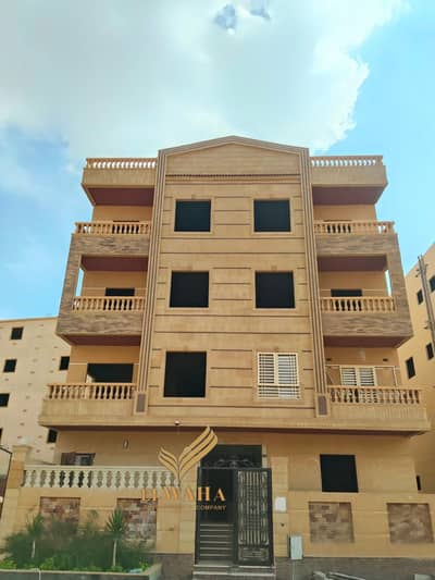Apartment for sale in Badr City, the distinguished neighborhood, direct view on the green belt, semi-finished, delivered with an electric meter.